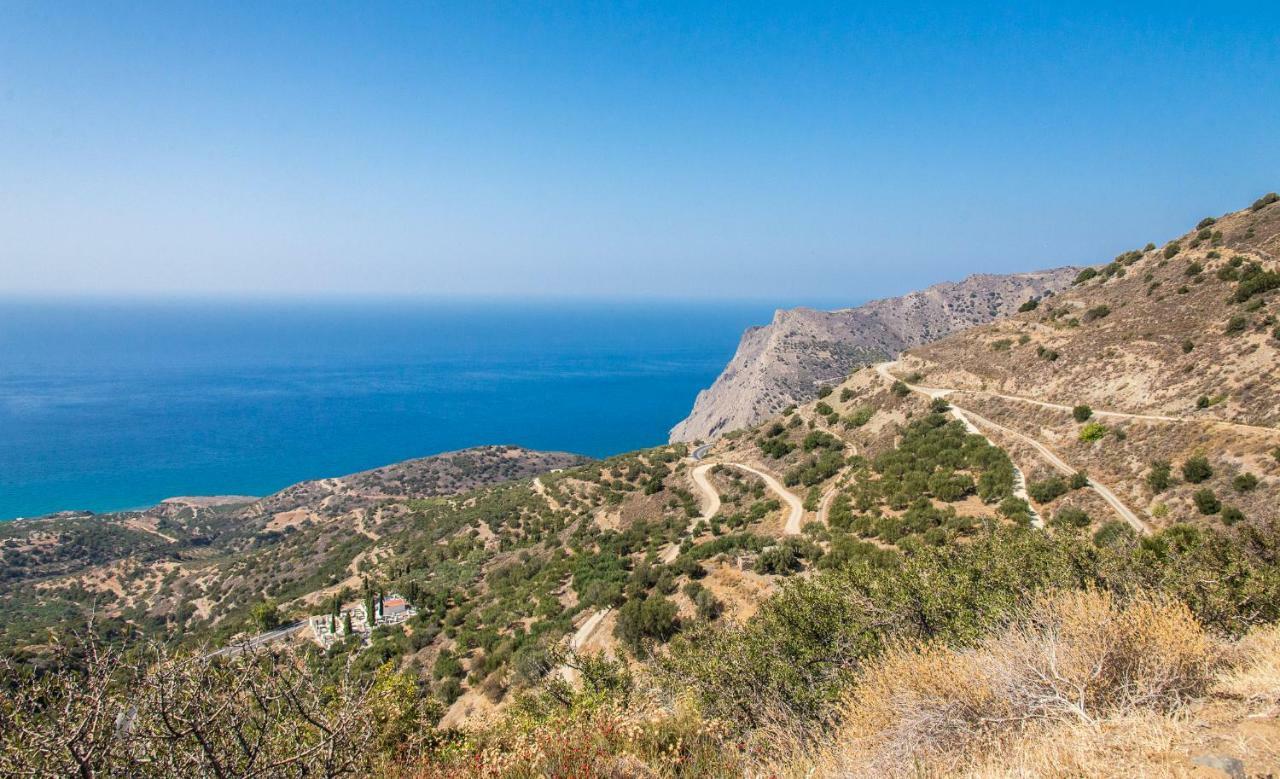 Splendid Sea View Villa Mirsini  Bagian luar foto